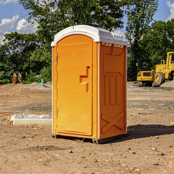 portable toilets at a fair